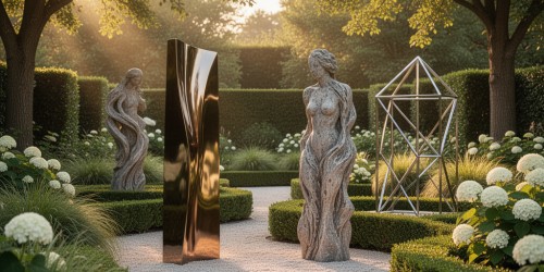 Melhores estilos de escultura para jardim residencial
