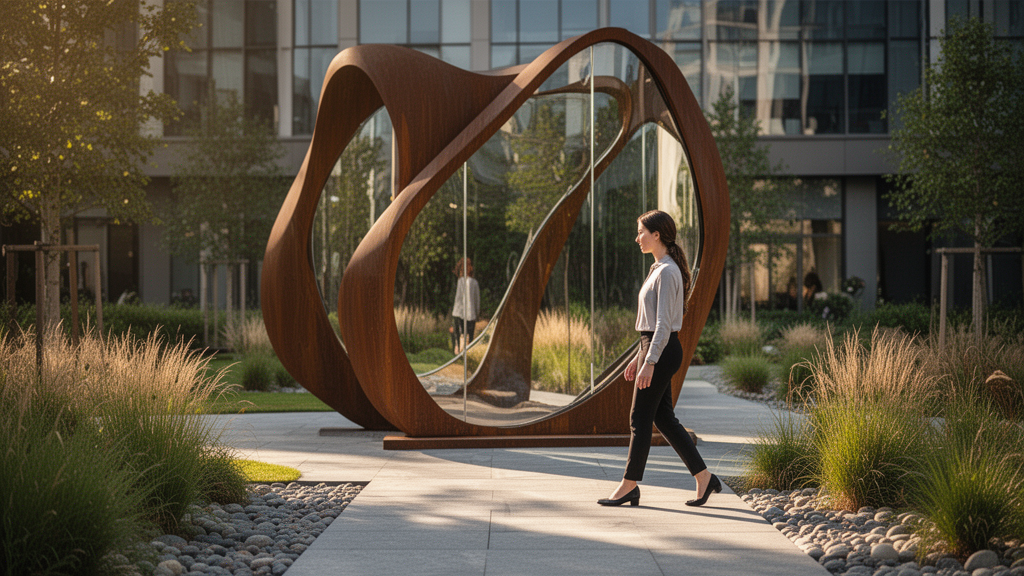 O que é uma escultura para jardim comercial e como ela funciona?