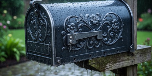 Caixa de correio decorativa precisa resistir à chuva?