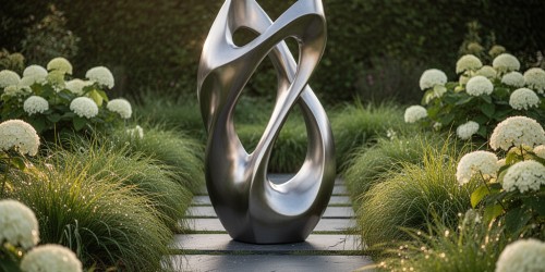 Vantagens da escultura em aço para jardim sob medida