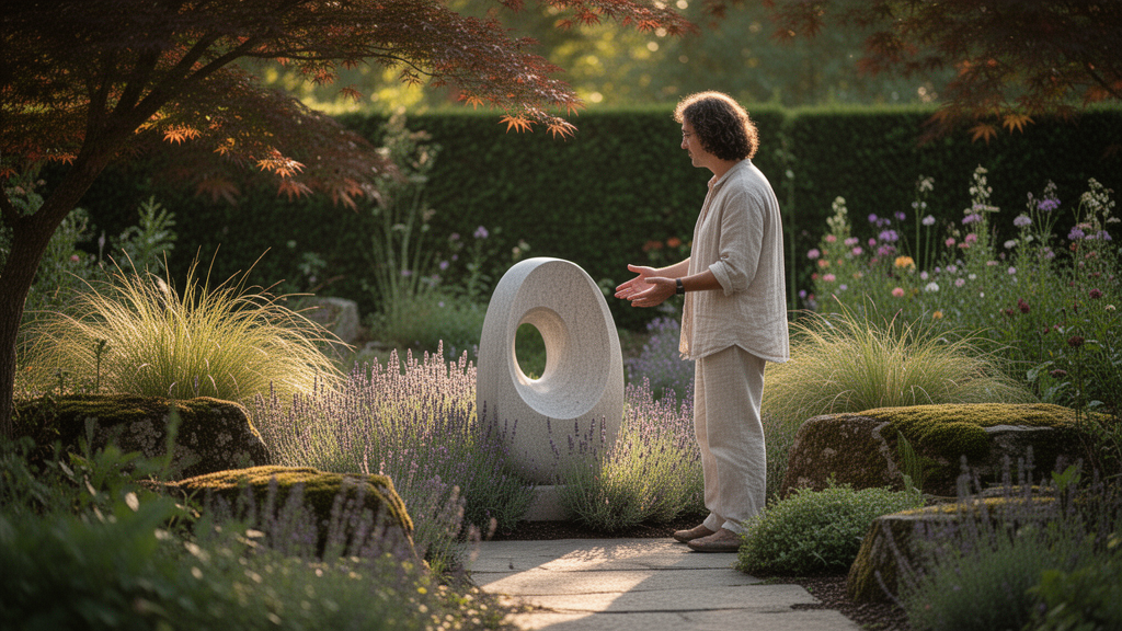 Integrando a escultura ao estilo do seu jardim