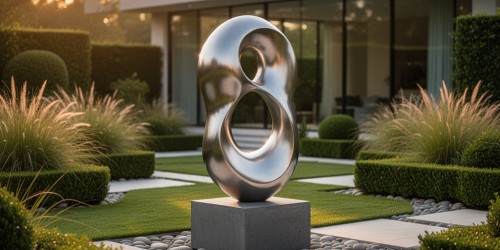 Como escolher escultura moderna para jardim contemporâneo?