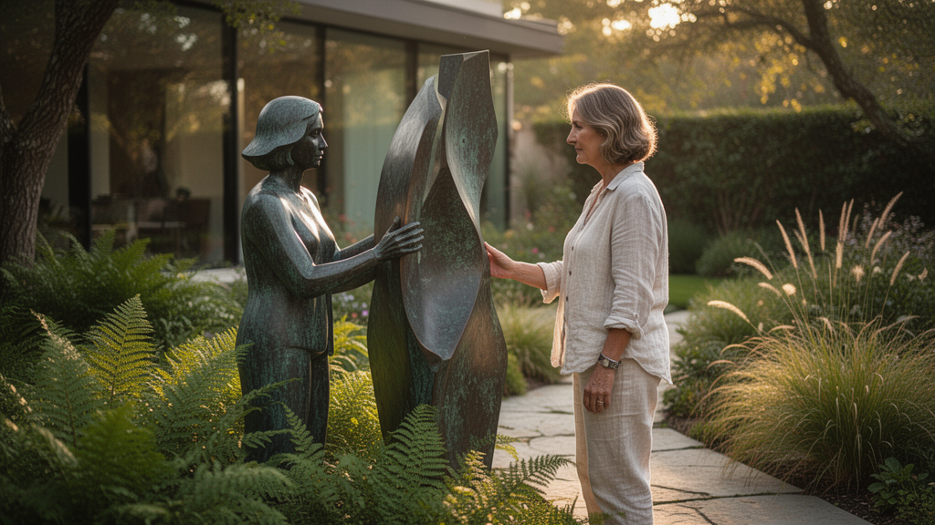 O que é uma escultura para jardim residencial e qual seu papel?