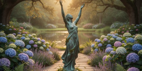 Temas de escultura figurativa para jardim que encantam visitantes