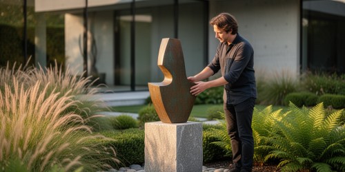 Como escolher arte para jardim conforme o estilo da casa?