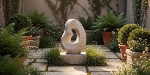 Como planejar decoração de jardim com esculturas em áreas pequenas?