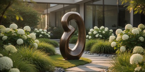 Como usar paisagismo com esculturas em jardins residenciais?