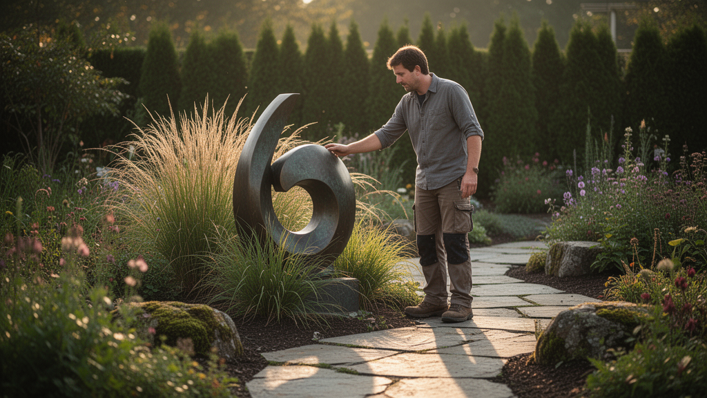Como usar paisagismo com esculturas em jardins residenciais?