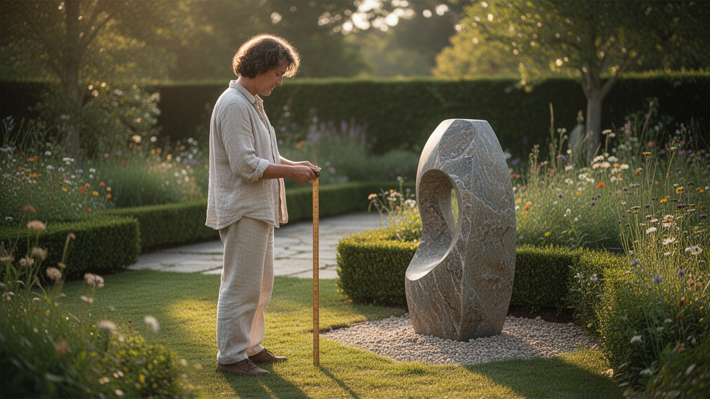 Como definir o tamanho e o local ideal para a escultura?