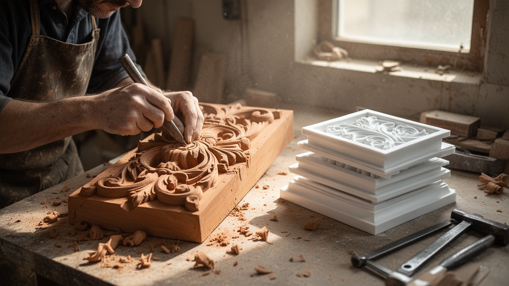 Diferença entre peças artesanais e peças produzidas em massa