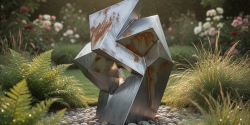 Escultura em aço para jardim precisa de pintura protetiva?