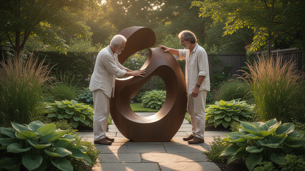 O que define uma escultura abstrata para jardim ideal?