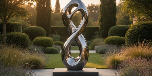 O que é escultura abstrata para jardim e como ela valoriza o espaço?