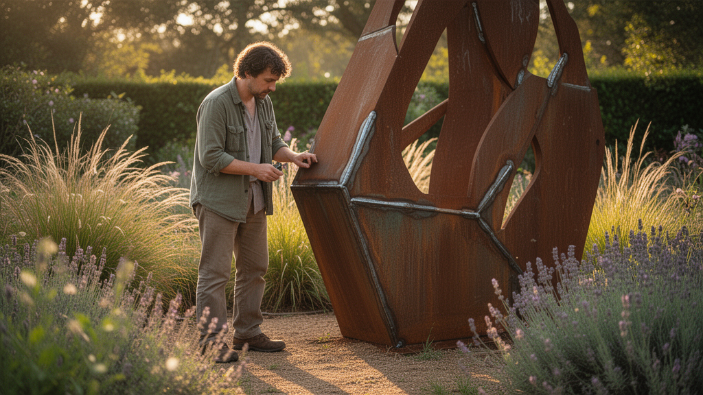 Como escolher uma escultura de metal para jardim que dure