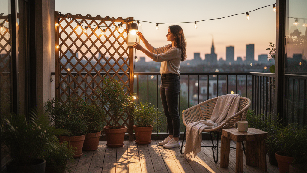 A iluminação certa para criar o clima ideal na varanda