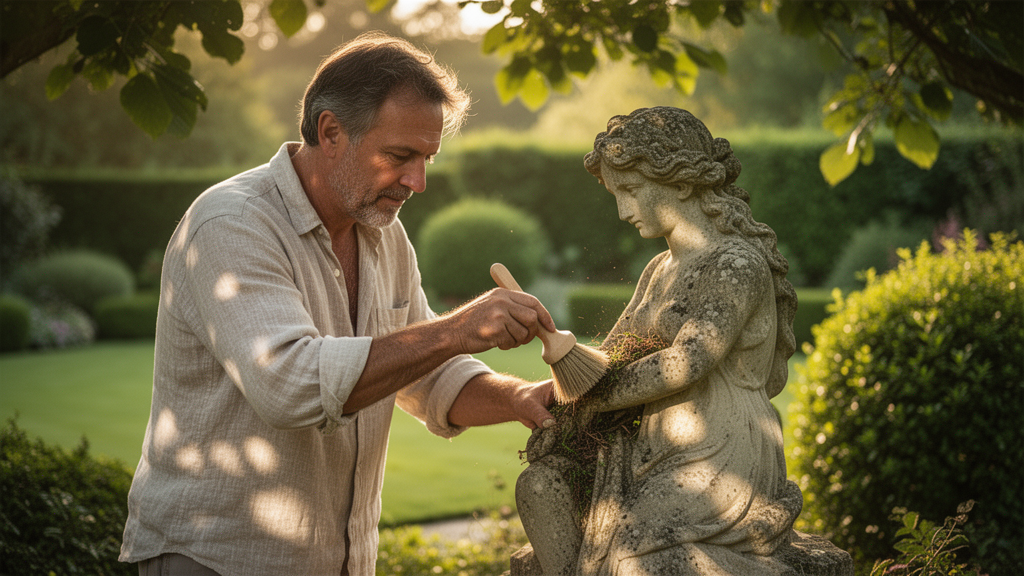 O que são os cuidados com escultura decorativa para área externa?
