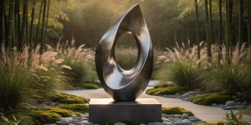 O que é escultura moderna para jardim e onde ela se destaca?