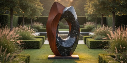 Quando usar escultura abstrata para jardim como ponto focal?
