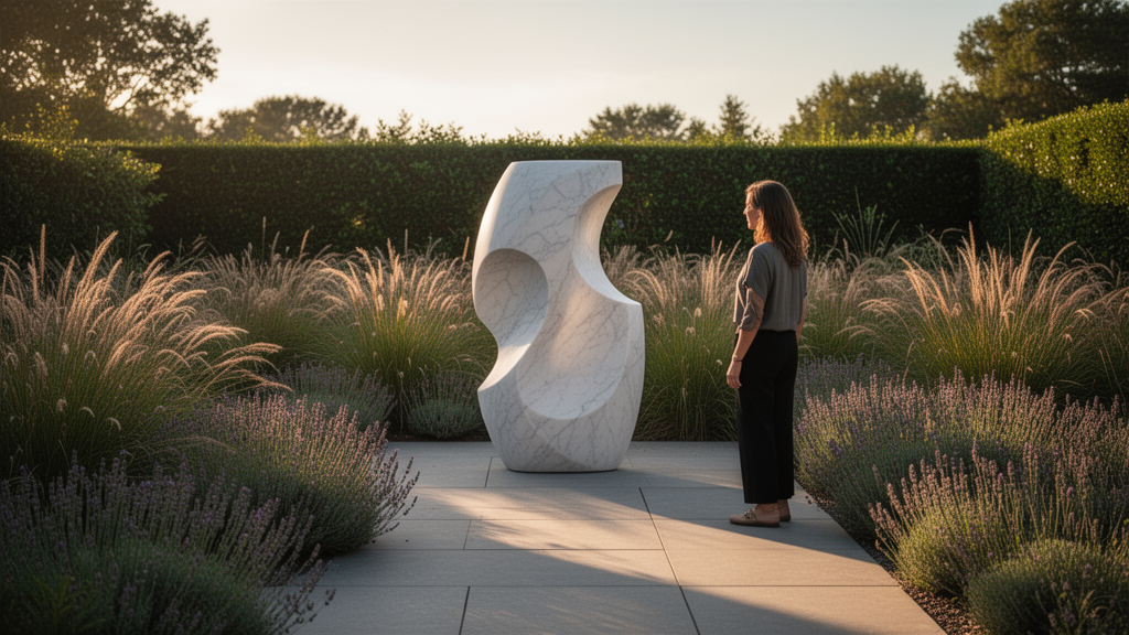 Quando usar escultura abstrata para jardim como ponto focal?