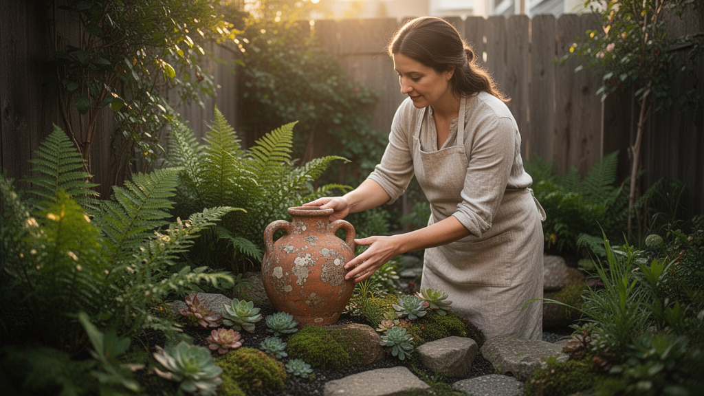 O que é peça decorativa para jardim pequeno e por que ela faz a diferença