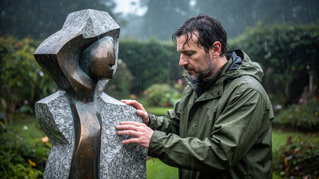 O que é escultura resistente à chuva e como ela se diferencia?
