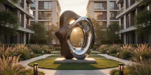 Escultura para condomínio: preço, compra e escolha para áreas externas