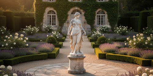 Como usar escultura figurativa para jardim em projetos clássicos?