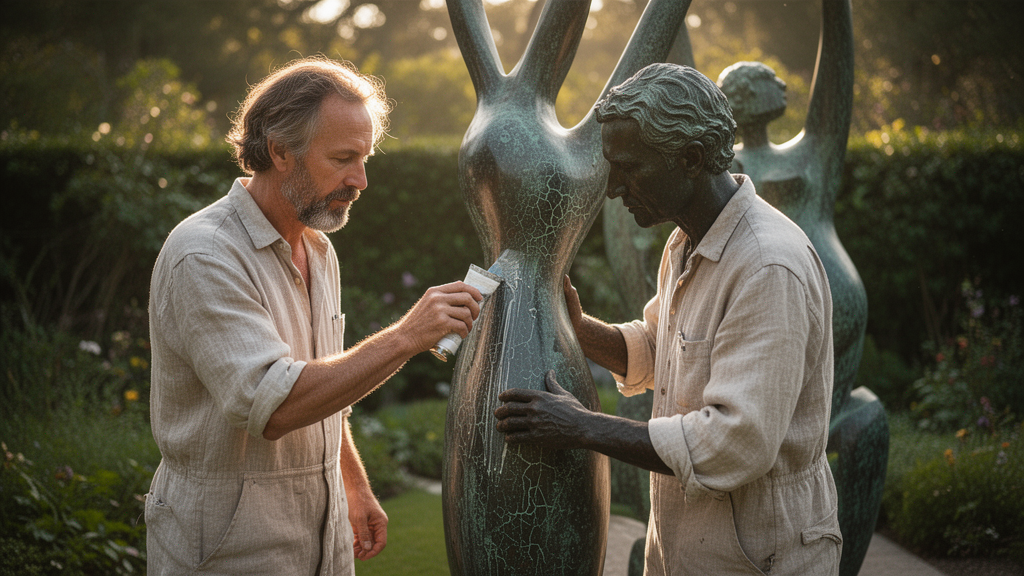 Como cuidar de uma escultura exposta ao sol?