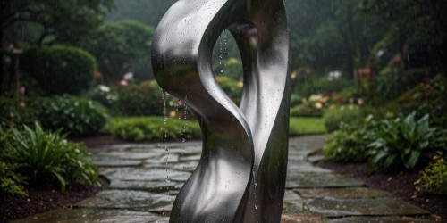 Como especificar escultura resistente à chuva para áreas abertas?