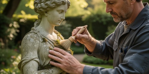 Manutenção de escultura de jardim: preço, compra e conservação preventiva