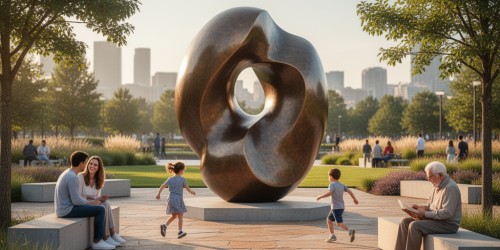 Benefícios da escultura para praça em espaços de convivência