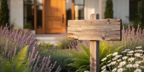 Como usar placa de boas-vindas para jardim na entrada da casa?