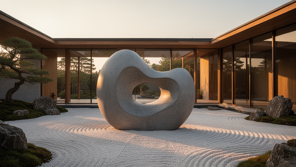 A escultura moderna para jardim é o elemento principal do minimalismo?