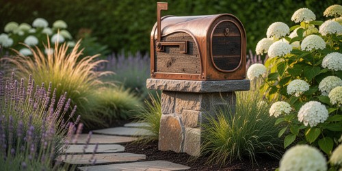 Caixa de correio personalizada combina com jardim planejado?