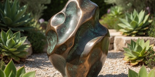 Como escolher escultura resistente ao sol para jardins expostos?