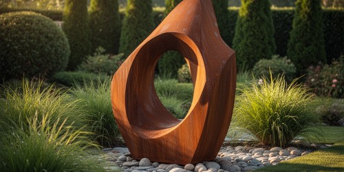 O que é escultura em aço para jardim e onde ela pode ser aplicada?