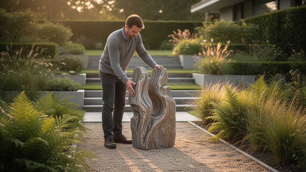 Escultura artesanal para jardim combina com quais estilos?