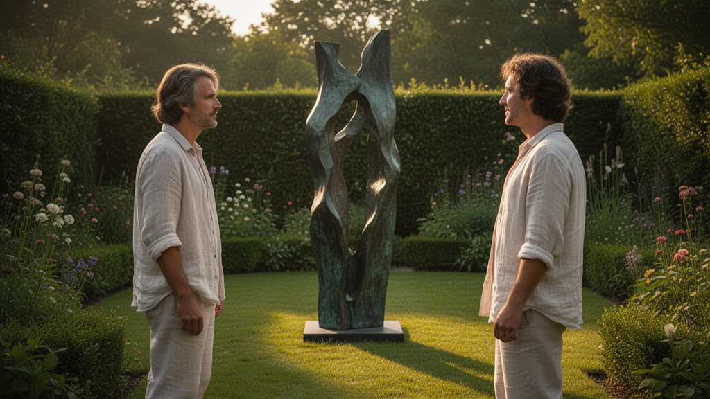O tamanho e o posicionamento ideal da escultura no jardim
