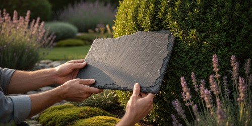 Como escolher placa decorativa para jardim em projetos externos?