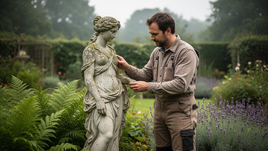 O que define uma escultura figurativa para jardim?