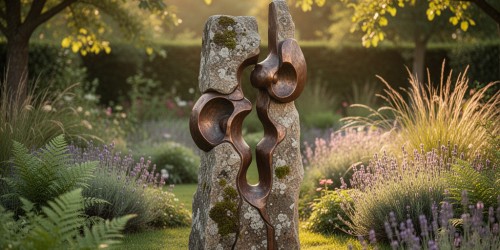 Escultura rústica para jardim: preço, compra e acabamento ideal