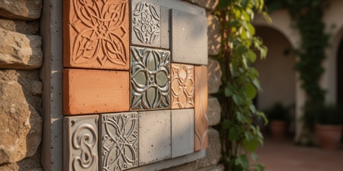 Modelos de peça decorativa para fachada com estilo artesanal
