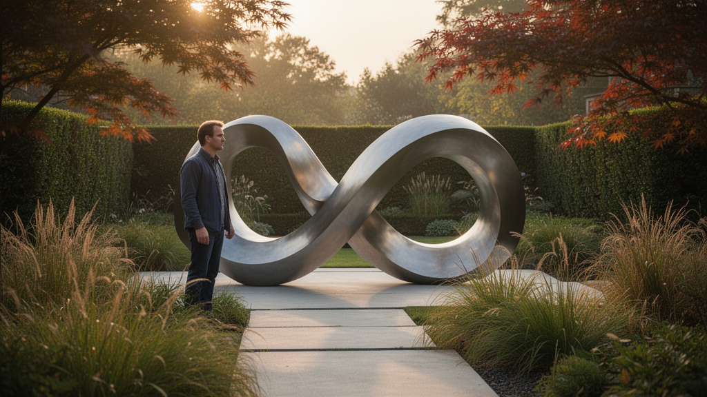 A versatilidade da arte abstrata em diferentes tamanhos de jardim