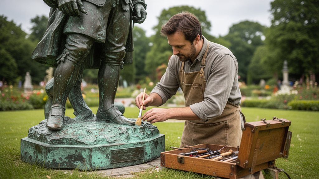 O que é restauração de escultura externa?