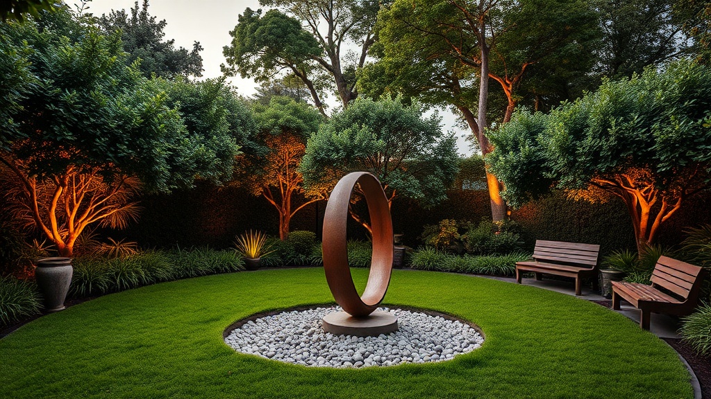 O poder da escultura para jardim em espaços externos