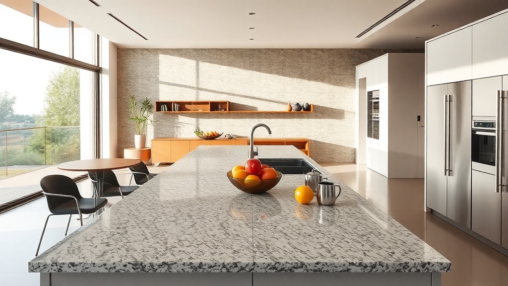Granito com veios naturais e custo eficiente