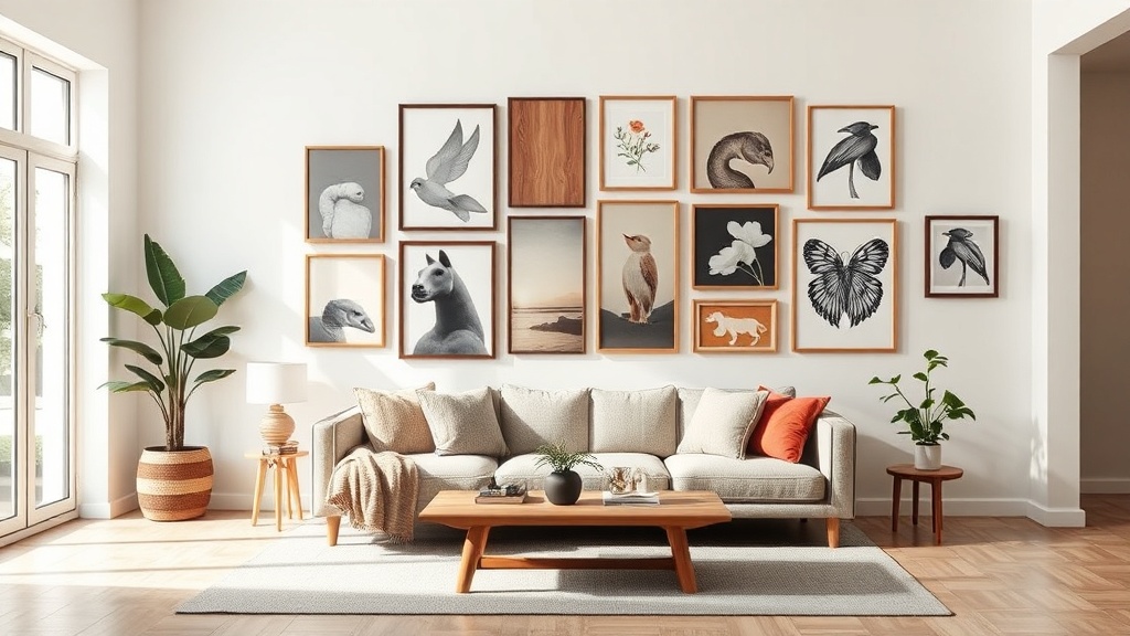 Parede de Quadros e Arte