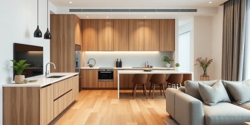 Cozinha Integrada com a Sala: layout, marcenaria e solução para esconder a bagunça