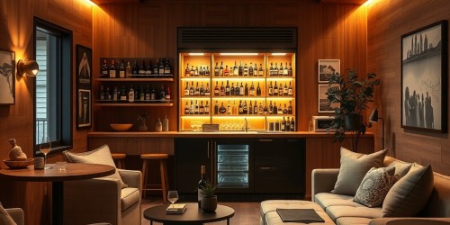 Bar em Casa e Adega Compacta: planejamento, climatização e materiais
