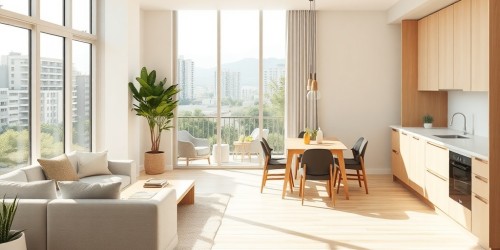 Integração de Espaços: Cozinha e Sala com Funcionalidade